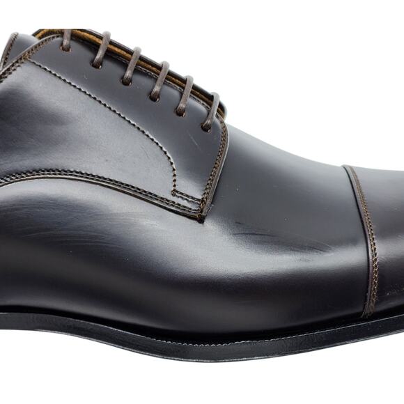 Christian Louboutin Cortomale Derby Shoes - Leather - Brown - 40.5 7.5 $995 - Picture 8 of 14